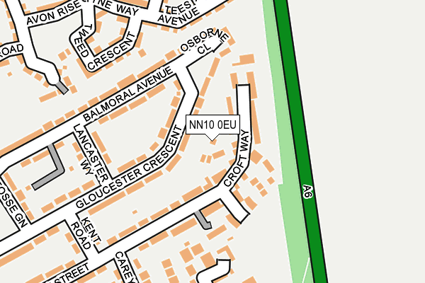 NN10 0EU map - OS OpenMap – Local (Ordnance Survey)