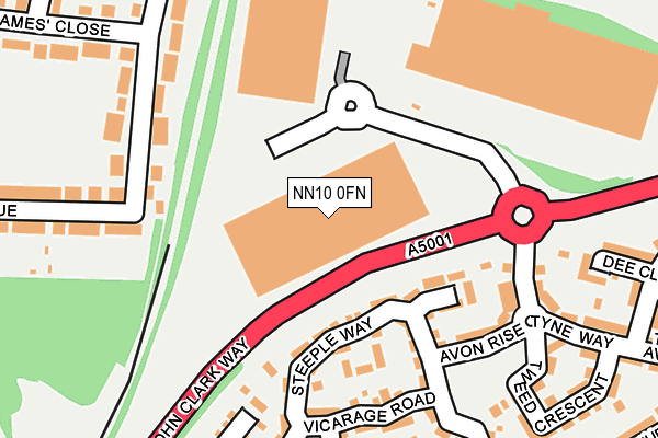 NN10 0FN map - OS OpenMap – Local (Ordnance Survey)