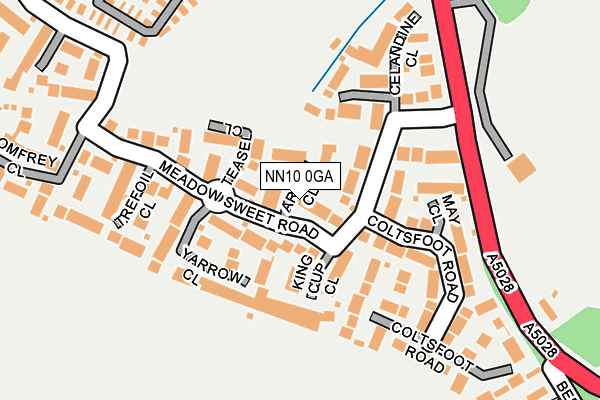 NN10 0GA map - OS OpenMap – Local (Ordnance Survey)