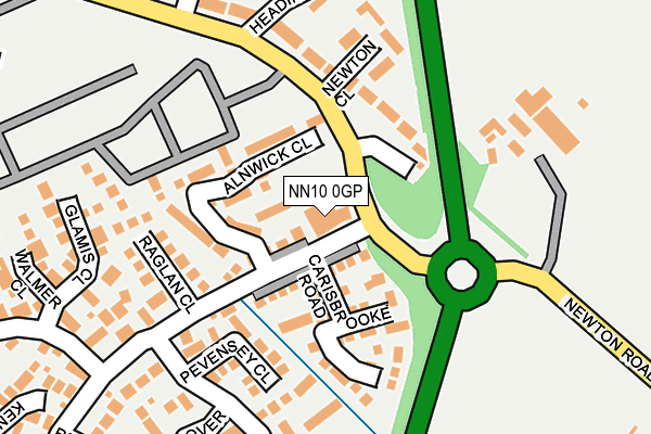 NN10 0GP map - OS OpenMap – Local (Ordnance Survey)