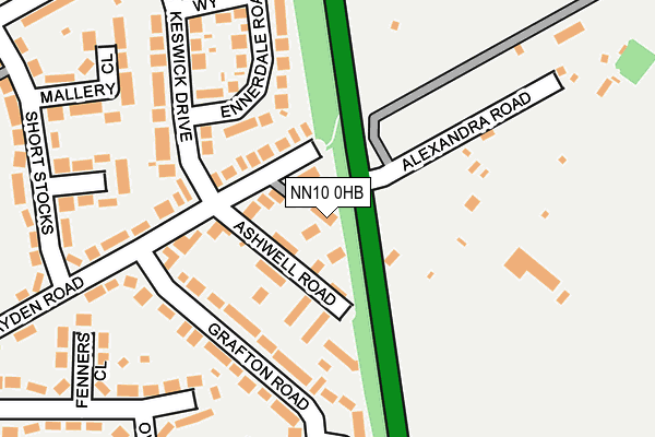 NN10 0HB map - OS OpenMap – Local (Ordnance Survey)
