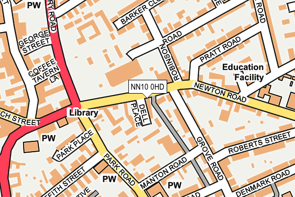 NN10 0HD map - OS OpenMap – Local (Ordnance Survey)