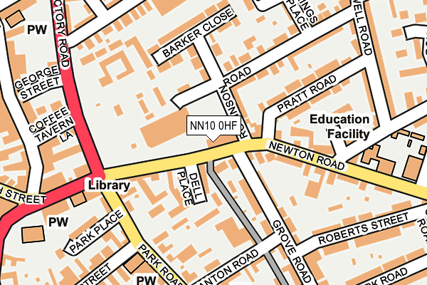 NN10 0HF map - OS OpenMap – Local (Ordnance Survey)