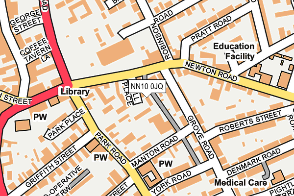 NN10 0JQ map - OS OpenMap – Local (Ordnance Survey)