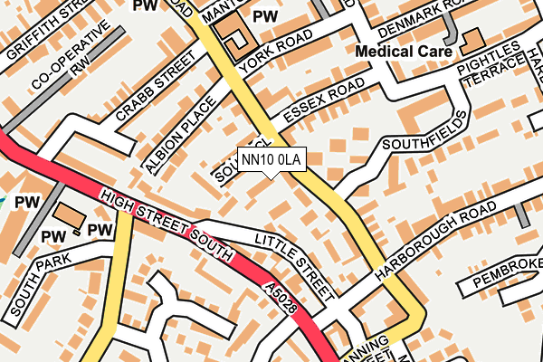 NN10 0LA map - OS OpenMap – Local (Ordnance Survey)
