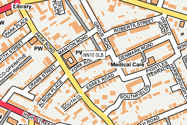 NN10 0LB map - OS OpenMap – Local (Ordnance Survey)