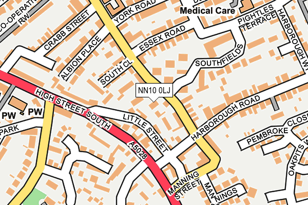 NN10 0LJ map - OS OpenMap – Local (Ordnance Survey)