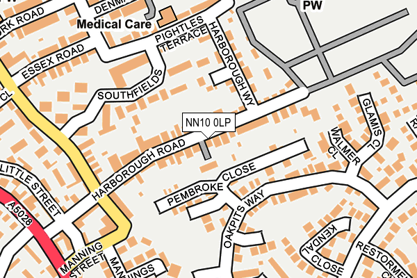 NN10 0LP map - OS OpenMap – Local (Ordnance Survey)