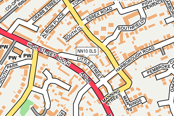 NN10 0LS map - OS OpenMap – Local (Ordnance Survey)