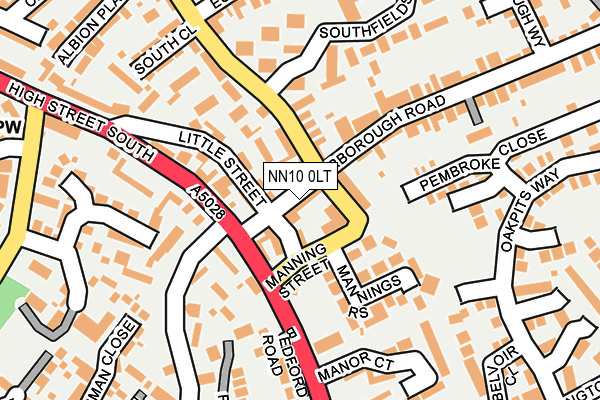 NN10 0LT map - OS OpenMap – Local (Ordnance Survey)