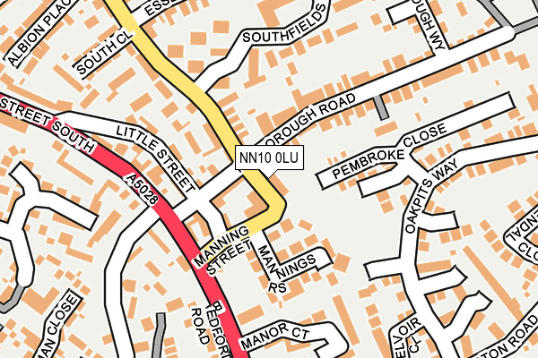 NN10 0LU map - OS OpenMap – Local (Ordnance Survey)