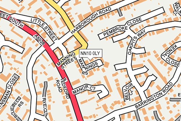 NN10 0LY map - OS OpenMap – Local (Ordnance Survey)