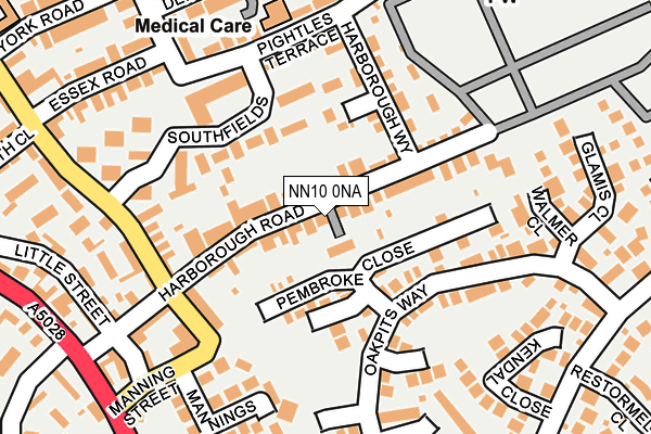 NN10 0NA map - OS OpenMap – Local (Ordnance Survey)