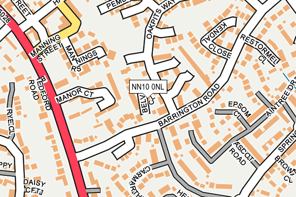 NN10 0NL map - OS OpenMap – Local (Ordnance Survey)