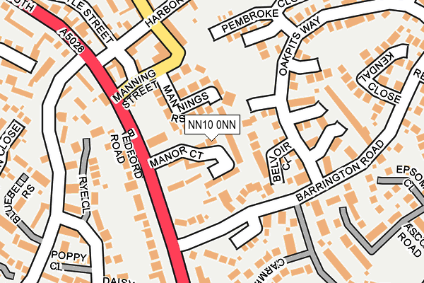 NN10 0NN map - OS OpenMap – Local (Ordnance Survey)