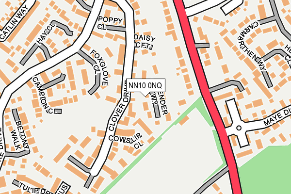 NN10 0NQ map - OS OpenMap – Local (Ordnance Survey)