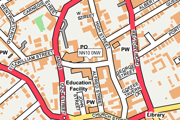 NN10 0NW map - OS OpenMap – Local (Ordnance Survey)