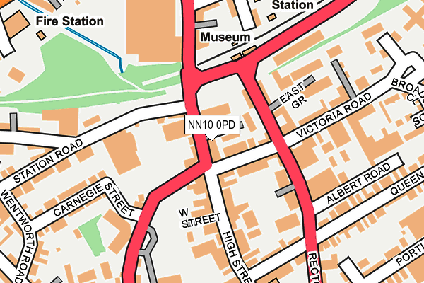 NN10 0PD map - OS OpenMap – Local (Ordnance Survey)