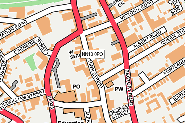 NN10 0PQ map - OS OpenMap – Local (Ordnance Survey)