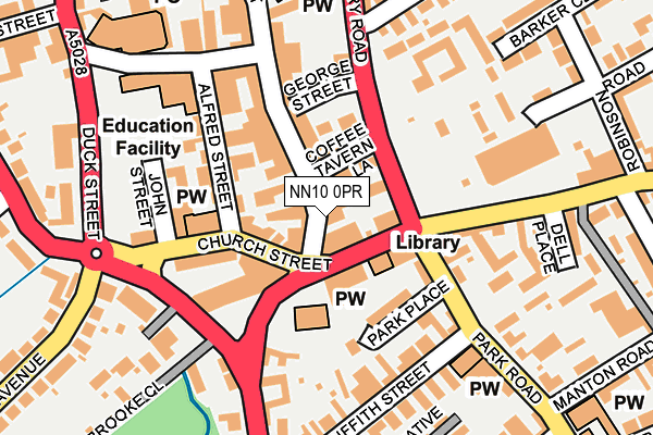 NN10 0PR map - OS OpenMap – Local (Ordnance Survey)