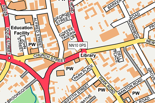 NN10 0PS map - OS OpenMap – Local (Ordnance Survey)