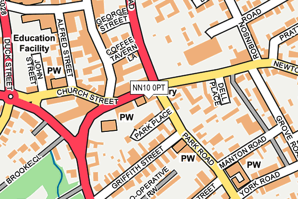 NN10 0PT map - OS OpenMap – Local (Ordnance Survey)