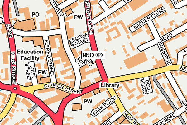 NN10 0PX map - OS OpenMap – Local (Ordnance Survey)