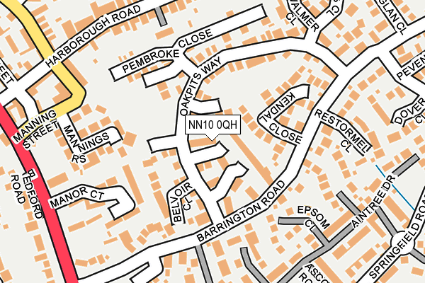 NN10 0QH map - OS OpenMap – Local (Ordnance Survey)
