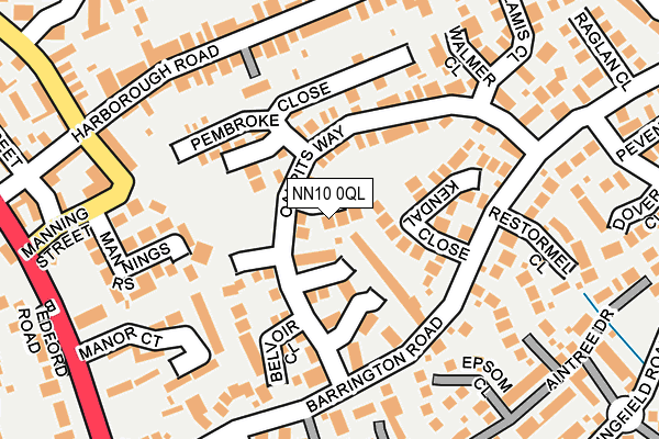 NN10 0QL map - OS OpenMap – Local (Ordnance Survey)