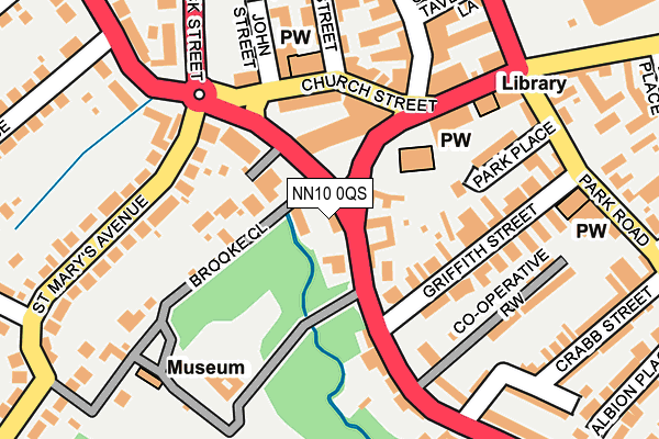 NN10 0QS map - OS OpenMap – Local (Ordnance Survey)