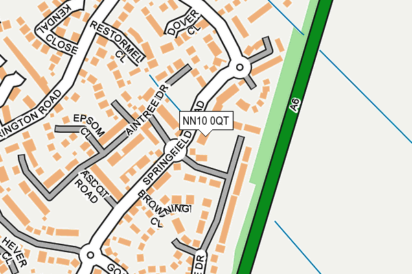 NN10 0QT map - OS OpenMap – Local (Ordnance Survey)