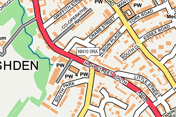 NN10 0RA map - OS OpenMap – Local (Ordnance Survey)