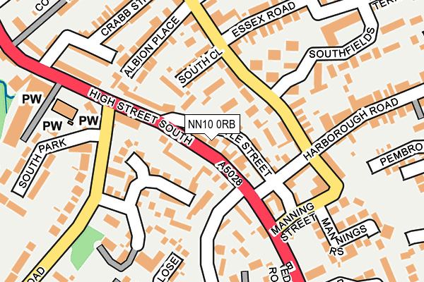 NN10 0RB map - OS OpenMap – Local (Ordnance Survey)