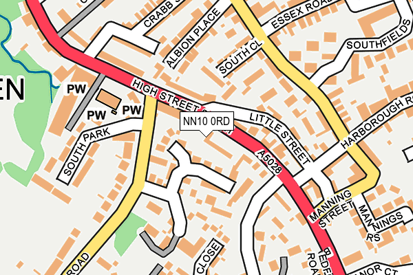 NN10 0RD map - OS OpenMap – Local (Ordnance Survey)