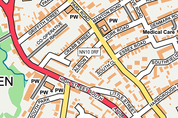 NN10 0RF map - OS OpenMap – Local (Ordnance Survey)