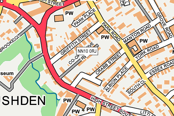 NN10 0RJ map - OS OpenMap – Local (Ordnance Survey)