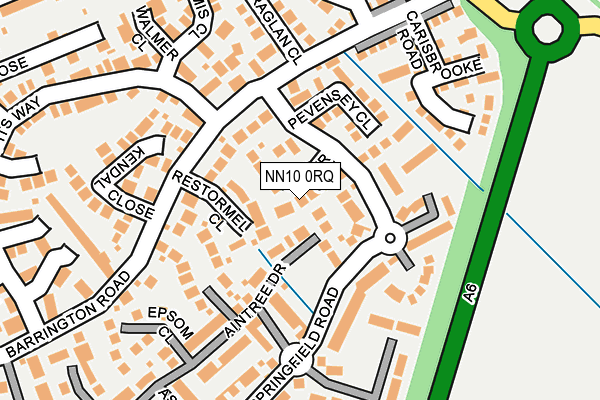NN10 0RQ map - OS OpenMap – Local (Ordnance Survey)