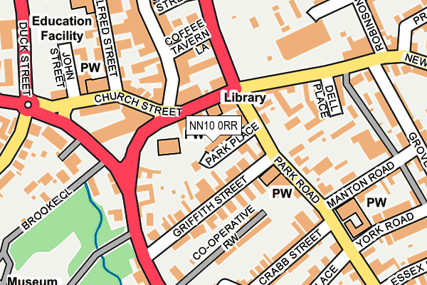 NN10 0RR map - OS OpenMap – Local (Ordnance Survey)