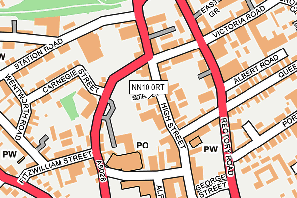 NN10 0RT map - OS OpenMap – Local (Ordnance Survey)