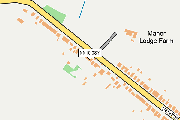 NN10 0SY map - OS OpenMap – Local (Ordnance Survey)