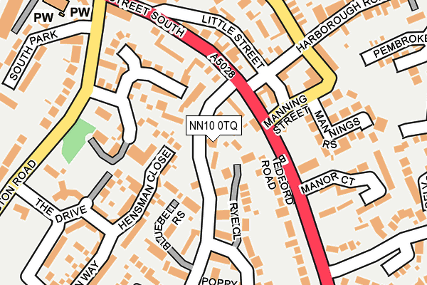 NN10 0TQ map - OS OpenMap – Local (Ordnance Survey)