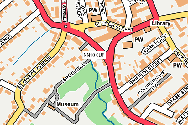 NN10 0UF map - OS OpenMap – Local (Ordnance Survey)