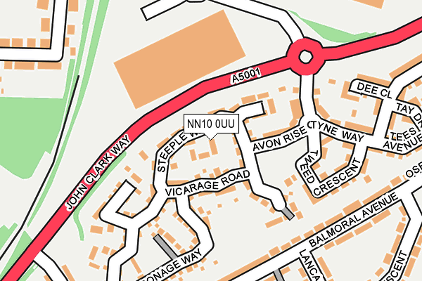 NN10 0UU map - OS OpenMap – Local (Ordnance Survey)