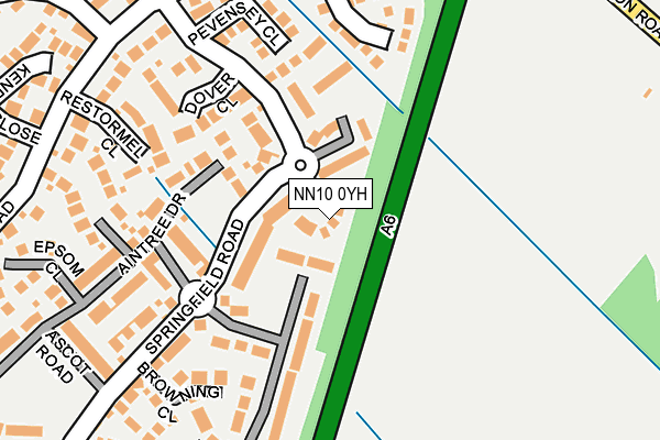 NN10 0YH map - OS OpenMap – Local (Ordnance Survey)