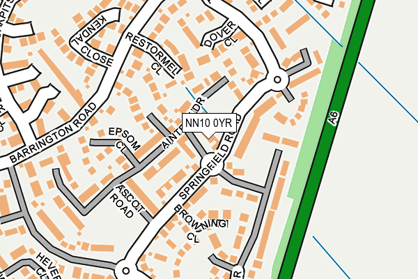 NN10 0YR map - OS OpenMap – Local (Ordnance Survey)