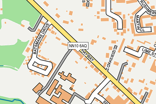NN10 6AQ map - OS OpenMap – Local (Ordnance Survey)