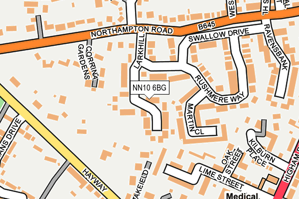 NN10 6BG map - OS OpenMap – Local (Ordnance Survey)