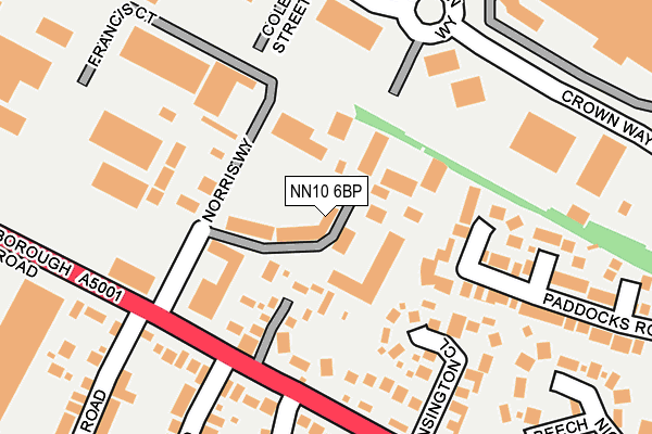 Map of SODA BLAST EAST LTD. at local scale