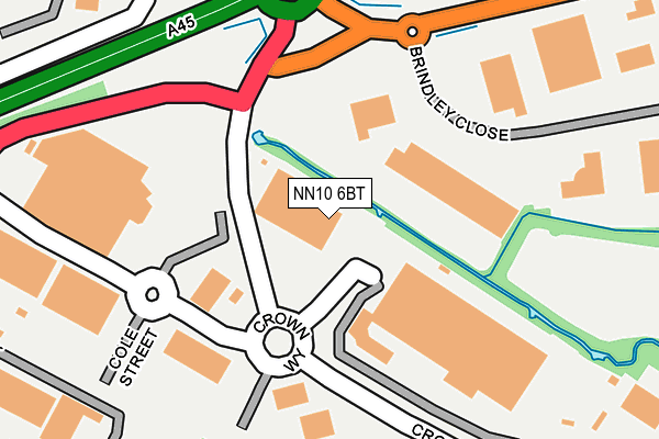 NN10 6BT map - OS OpenMap – Local (Ordnance Survey)