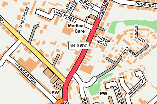 NN10 6DG map - OS OpenMap – Local (Ordnance Survey)